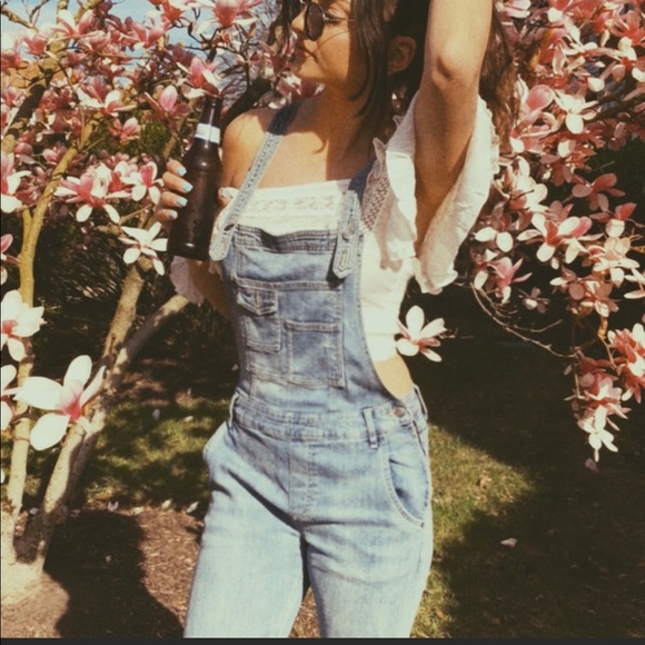 [Free People] Washed Denim Overall - Picture 2 of 10